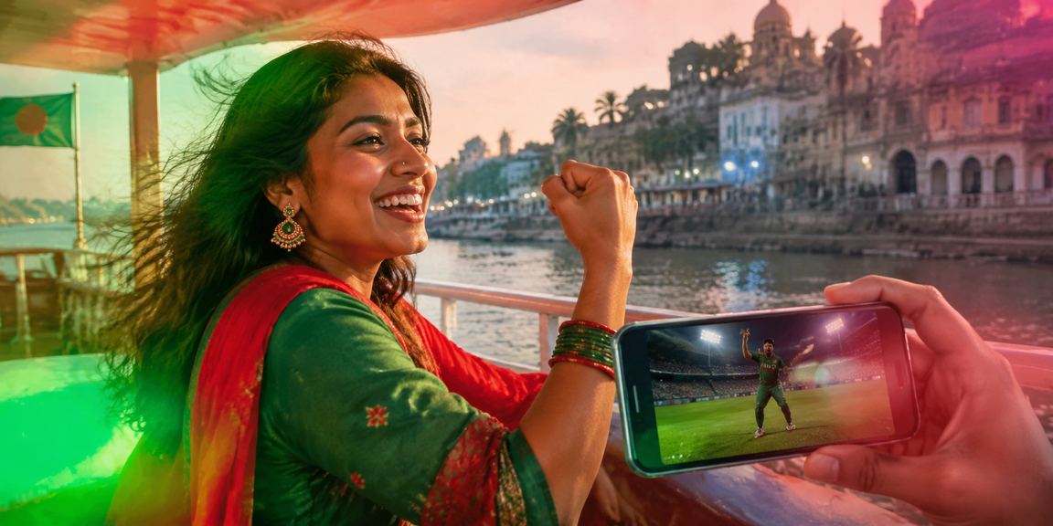 রাজশাহীতে bajjivip লয়্যালটি পয়েন্ট অর্জনের দৃশ্য — লাল সবুজ থিম